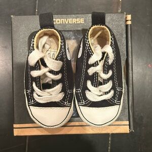 Converse Black and White Baby Shoes